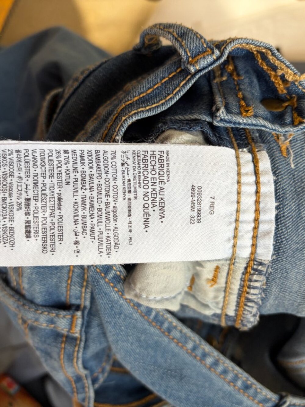 Levi's Overalls Kids Size 7 Medium Wash - Picture 9 of 9